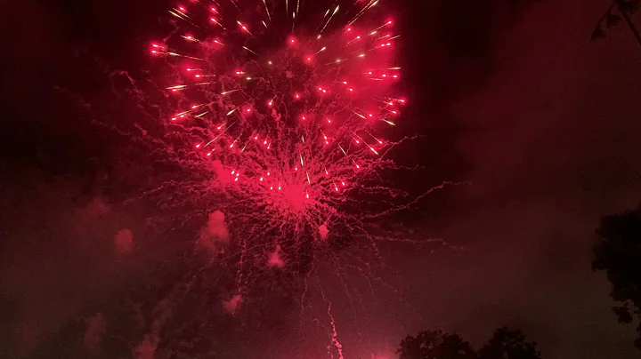 Fireworks on Fourth of July, 2020