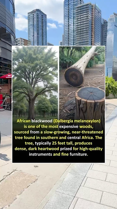 African Blackwood is one of the most expensive woods, sourced from slow growing