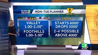Timeline for rain and snow: Nov. 7 forecast at 5 am