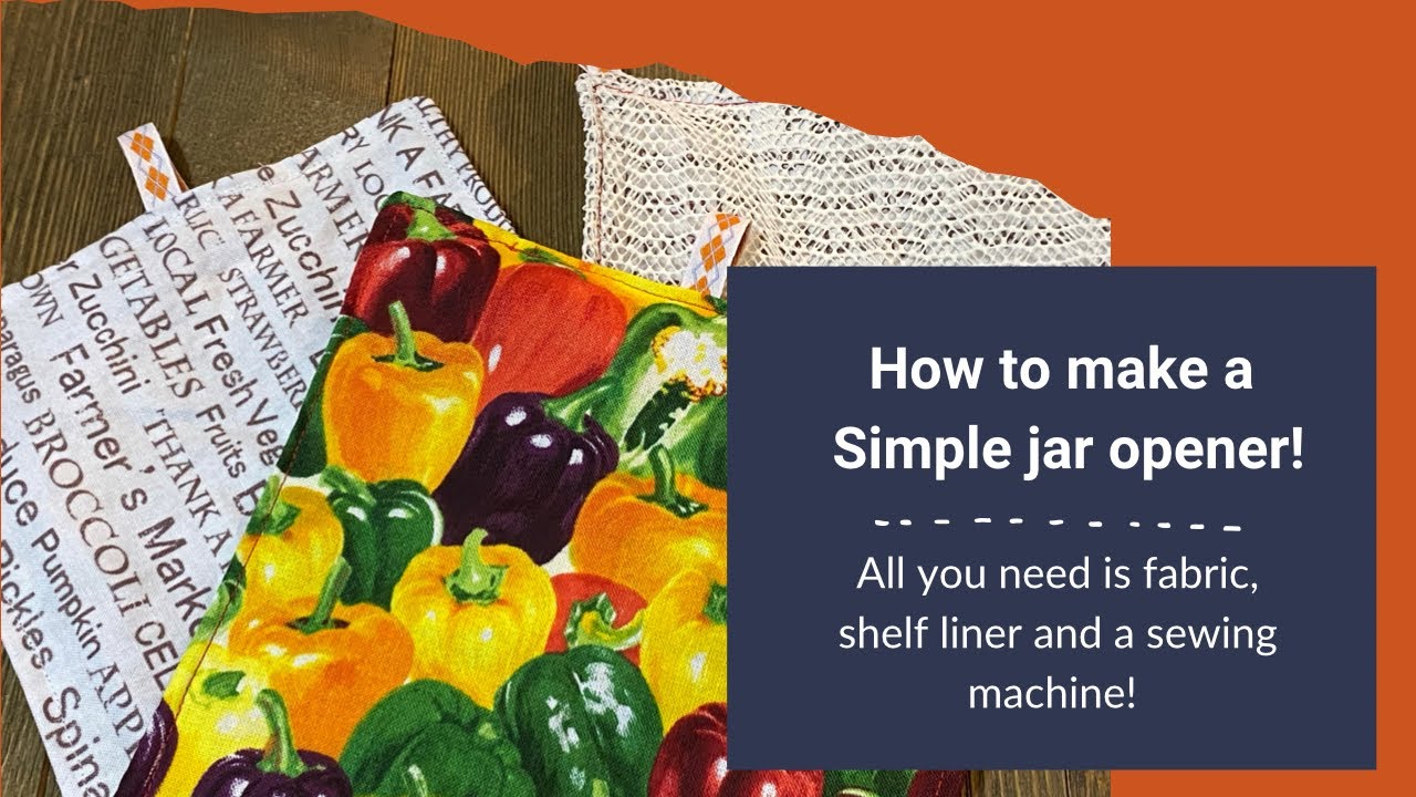 HOW TO Sew a Simple Jar Opener! Beginner sewing tutorial / Singer ...