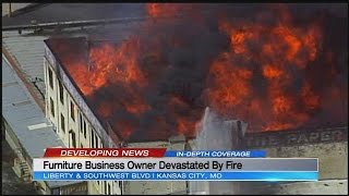 KCFD, ATF investigate cause of massive fire at furniture warehouse