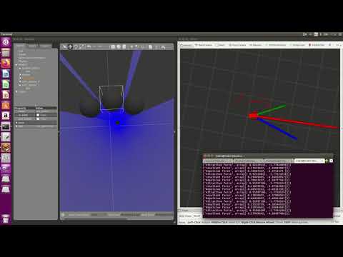 Vector Field Algorithm (VFF) on small mobile robot (Top view) Video 2