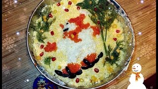 Салат СнЕгОвИчОк, низкокалорийный рецепт Салат СнЕгОвИчОк, низкокалорийный рецепт