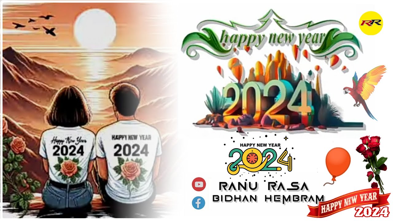 HAPPY NEW YEAR🥳SAGUN NAWYA SERMA 2024🎈NEW SANTALI SHAYARI 2024 🎊RANU RASA ⛅HAPPY NEW YEARS SHAYARI