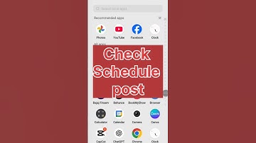 How to check My schedule post on Facebook #facebook #scheduledpost
