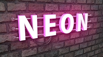 Cinema 4D Tutorial -  Neon Urban Logo
