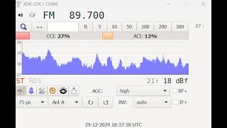 89,7 Mhz - Br Radius Fm - Pruzhanyartps Kuplin - Tropo - 290 Km Loc. Starachowice