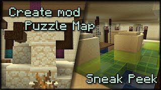 Minecraft Puzzle Map with Create - Sneak Peek
