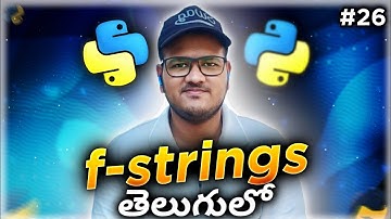 Python f-strings, string formatting in Telugu | Srk Codes!