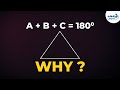 Proof of the Sum of Angles of a Triangle Measure 180 Degrees | Don