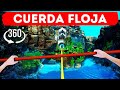 Camina por la cuerda floja en realidad virtual de 360° | ¡Supera el miedo a las alturas!