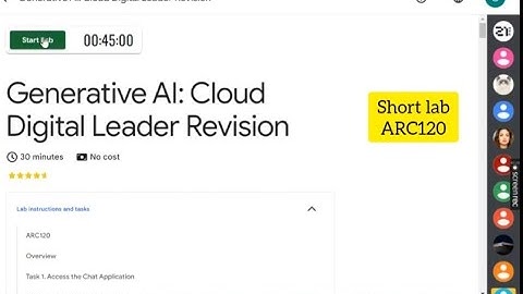 Generative AI: Cloud Digital Leader Revision|| ARC120|| Level 3: GenAIus Careers #quicklab