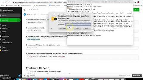 Installing Hadoop on Mac OS