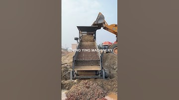 vibrating screen work site #screen #machine #limestone #quartz #granite  #vibrating #jycrusher