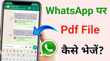 WhatsApp par pdf file kaise bheje | how to send pdf file in whatsapp.