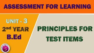 Principles For Constructing Test Items  Assessment For Learning  Unit 3  2nd Year Bed