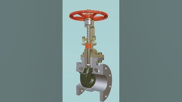 Gate valve working principle #engineering #shorts #animation