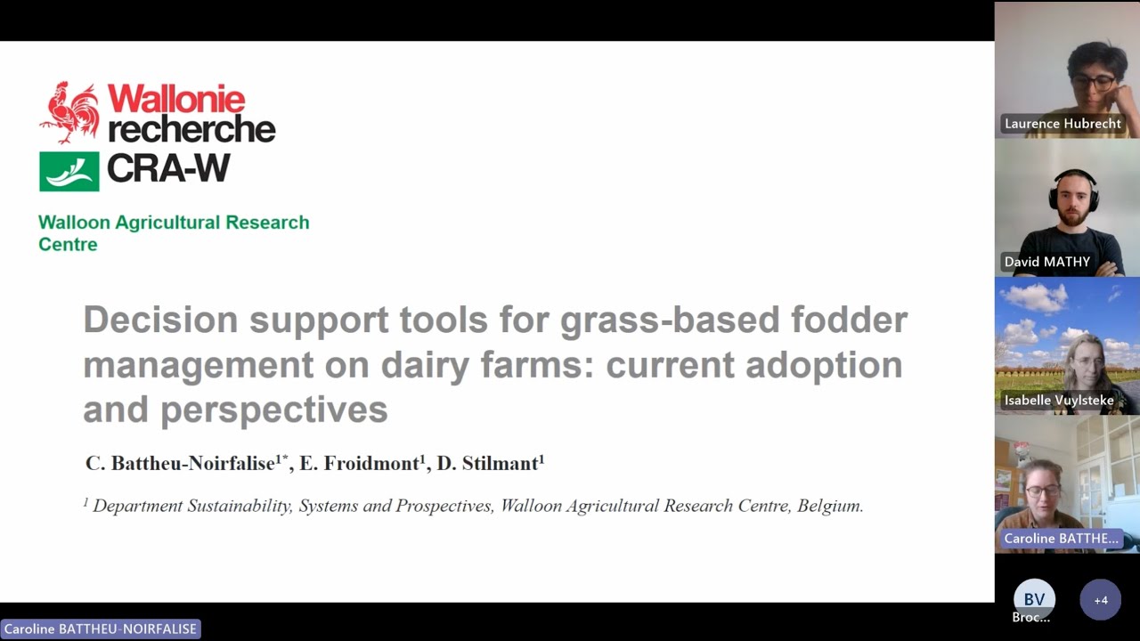 R4D Webinar - Decision-making Tools for Forage Resources in Wallonia