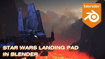 Star Wars landscape Timelapse - Blender 3d