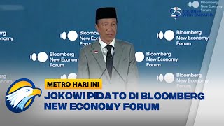 Jokowi Pamer Kemajuan Digital Indonesia di Bloomberg New Economy Forum - [Metro Hari Ini]