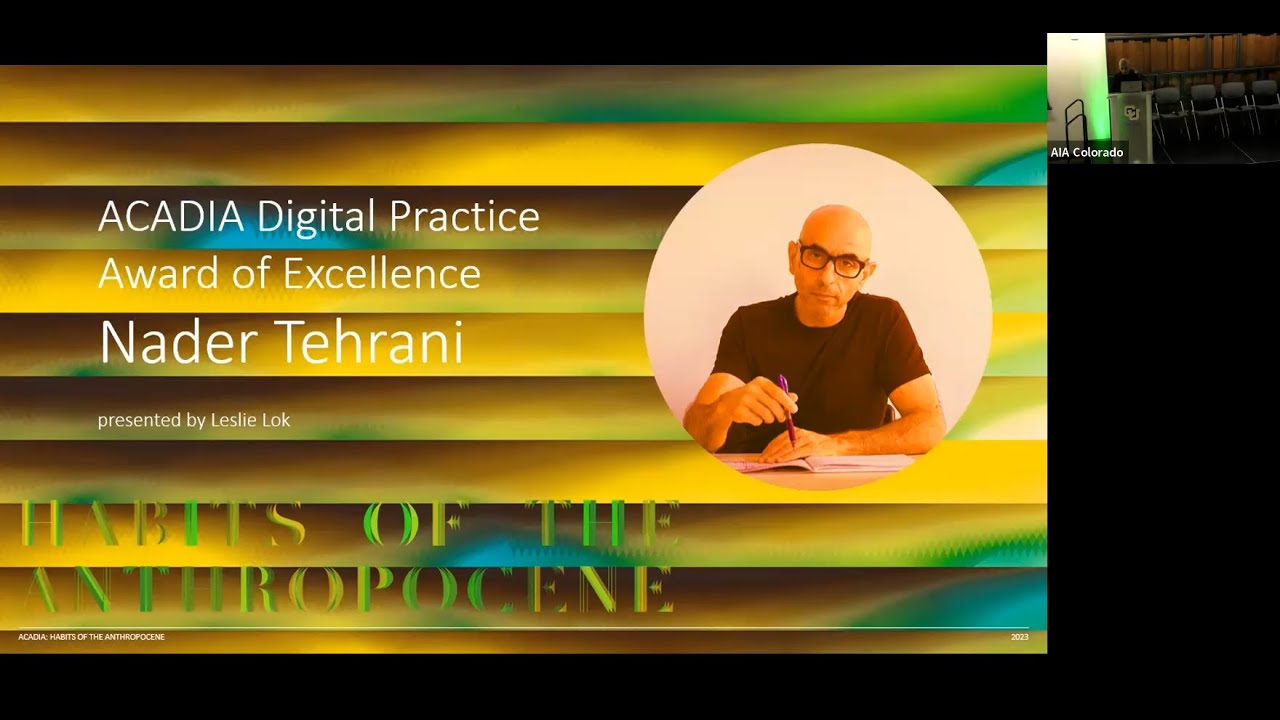 ACADIA 2023 Digital Practice Award of Excellence NADAAA