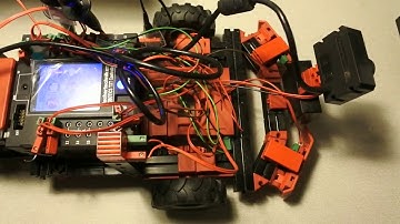 fischertechnik TXT controller : Discovery ep. 101 - Trajectory, battery, wiring, camera, sonar, oops