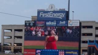National Anthem at Canal Park, Akron, OH