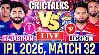 🔴 Rajasthan vs Lucknow, Live Match Today | IPL 2026 Live Commentary, RR vs LSG Live Score