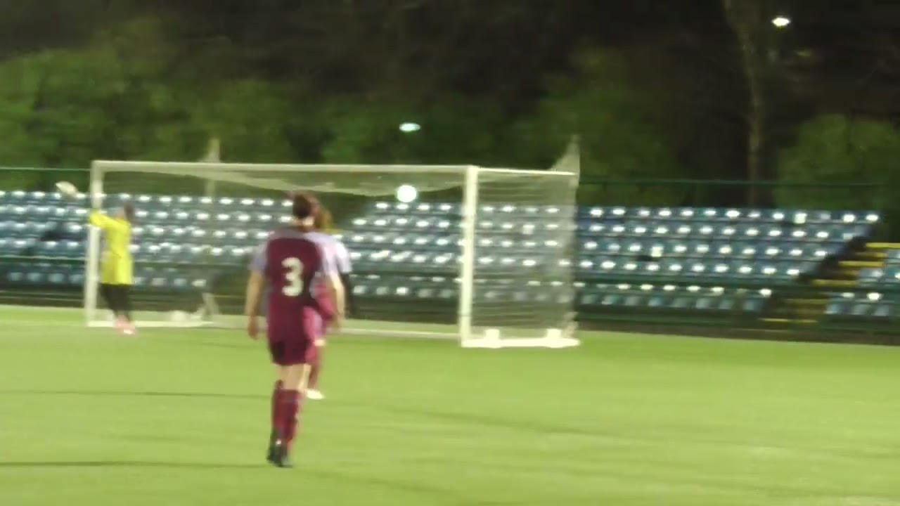 Louise Gibbins scores for Peel  v Union Mills (7-0) Flood-lit Cup group stage 11 January 2026
