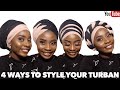4 SIMPLE, EASY AND QUICK DOUBLE TURBAN / HEADWRAP STYLES