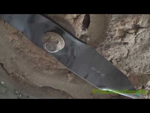 HOW TO REPLACE THE BLADES ON A 46 INCH MTD YARD MAN 3-BLADE RIDING MOWER