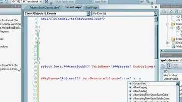 How to create a simple address book using ASP.net (in HQ)