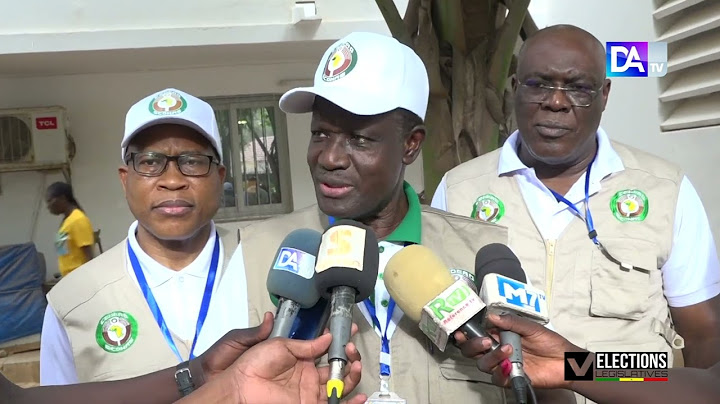 Élections législatives du 31 juillet 2022 au Sénégal : la CEDEAO approuve le déroulement du scrutin