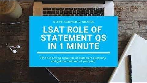 42: LSAT Role of Statement Questions in 1 Minute | Logical Reasoning