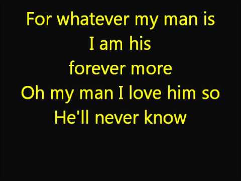 Glee My Man with lyrics