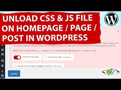 How to Unload Specific CSS & JavaScript File on Homepage / Specific Page and Post in WordPress