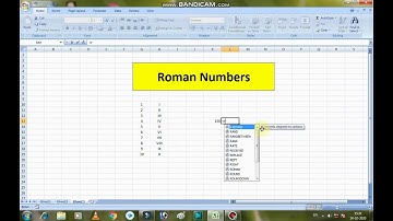 How to generate roman numbers in ms excel? Ms excel user must watch