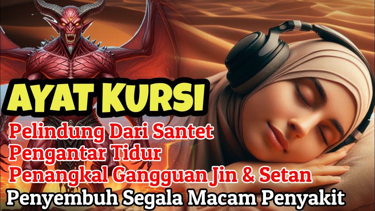 Ayat Kursi Penenang Hati & Pikiran | Bacaan Penangkal Jin dan Setan Sebelum Tidur