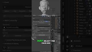 Blender Rigging: Face Won't Follow Body? Easy Fix! #shorts