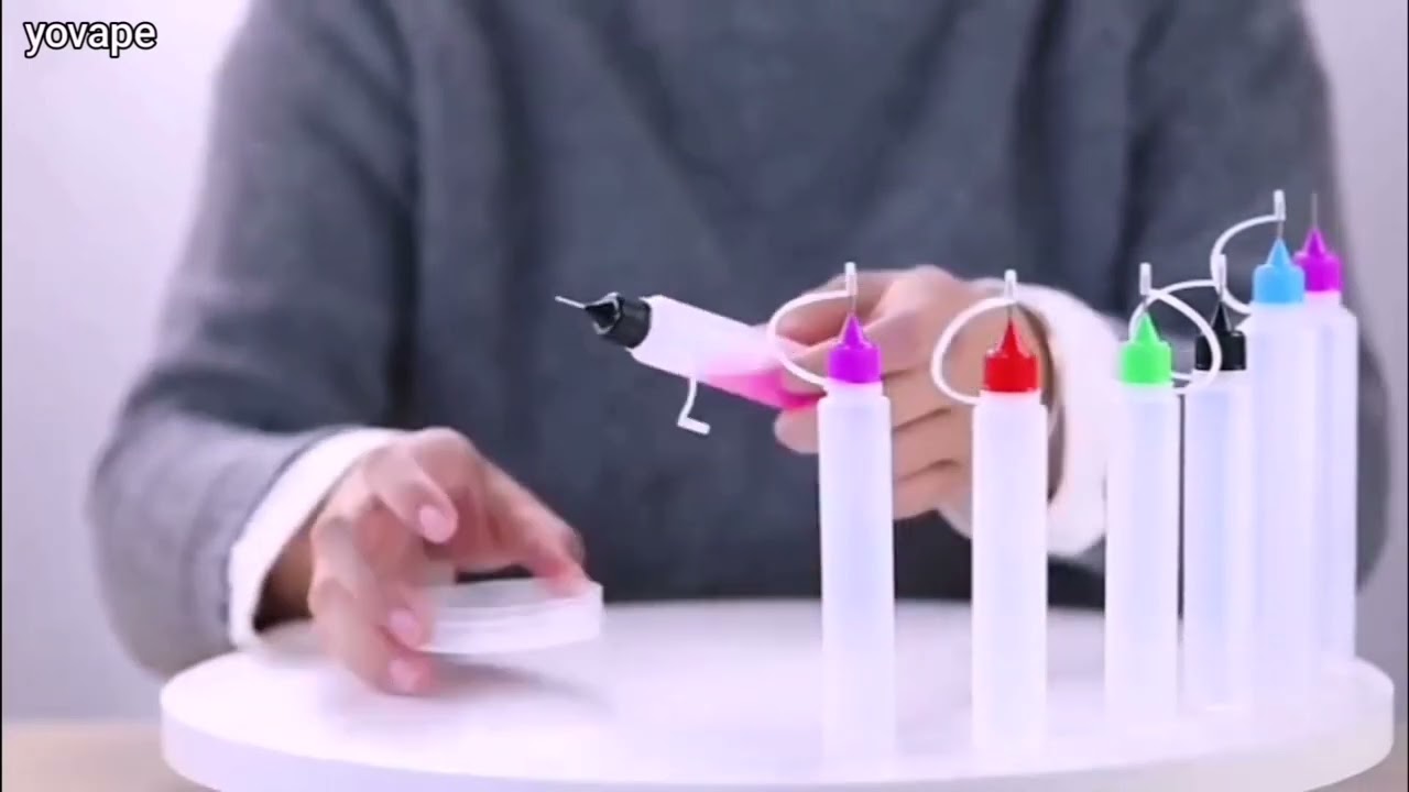 Squeeze pen shape soft LDPE bottle with needle tips cap 30ml or 60mp