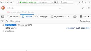 fff8-03 Logging a Message to the Console using JavaScript in the Browser