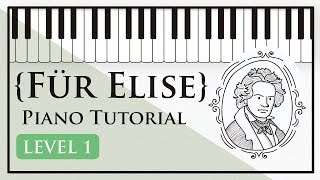 How to Play Für Elise  Easy Piano Tutorial (Level 1)  Hoffman Academy