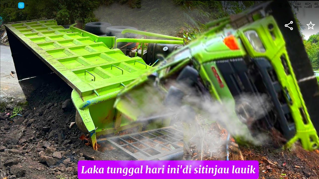 Merinding!!! Dump truk rem blong lagi sitinjau lauik