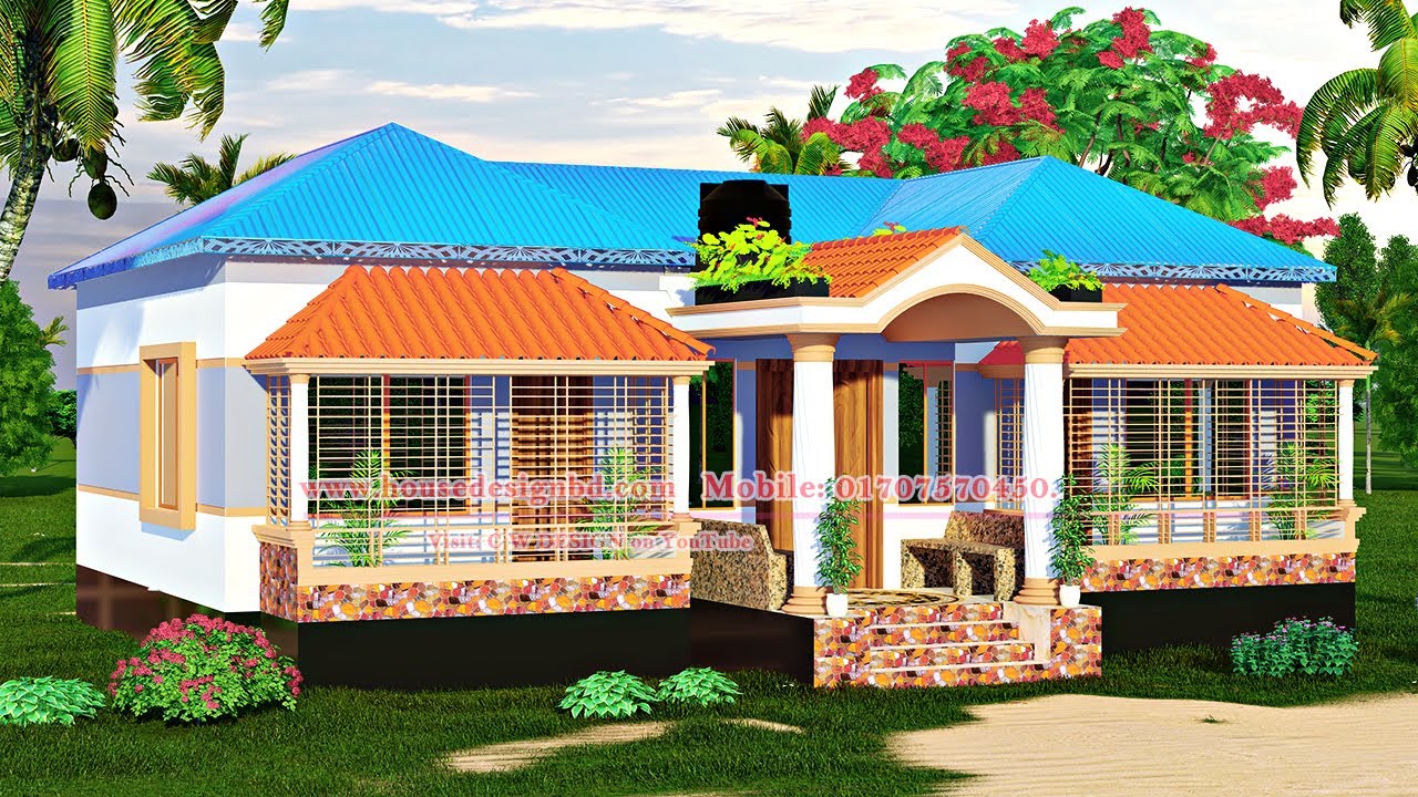 তিন বেডরুমের টিনশেড বাড়ির ডিজাইন। টিনের বাড়ির ডিজাইন । Tin shed House Design Bangladesh. YouTube