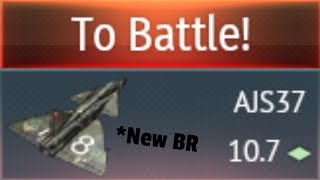 Stock grind the AJS37 with a new battle rating😎