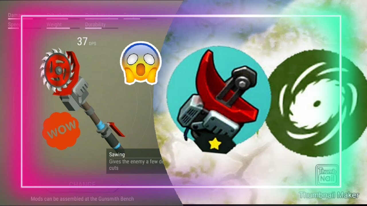 LDOE Active Mode Engine 🔥 in Saw Blade Mace Wow Something incredible