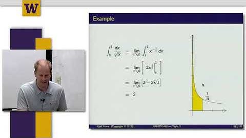 Mathematical Methods for Quantitative Finance || 10 W2 9  Improper Integrals II 11 06
