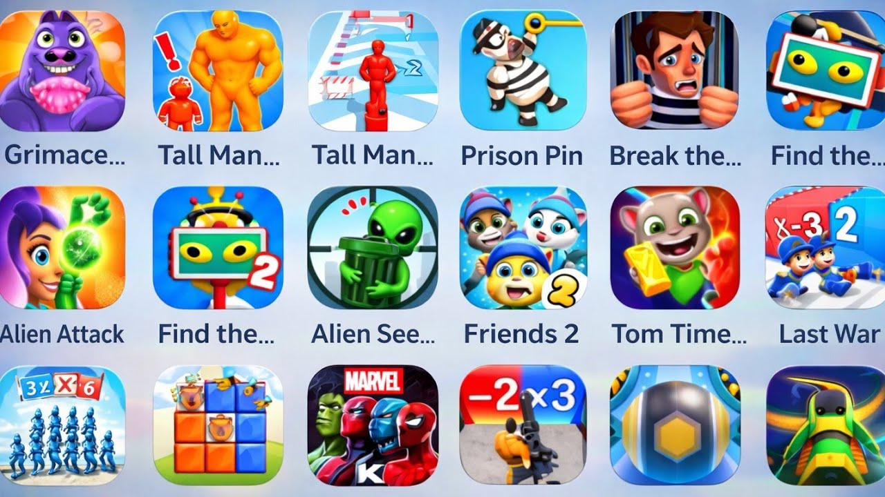 AB Pop!  Tom World,  Action Balls,  Kooply Run