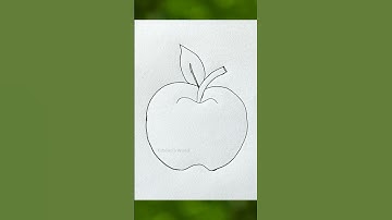 Apple Drawing Easy for Kids | How to Draw an Apple Step by Step for Kids | #shorts #drawing #apple
