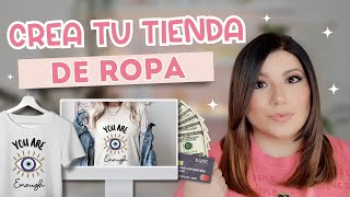 ⭐ Crea tu tienda online de ropa GRATIS con tus diseños hechos en Canva